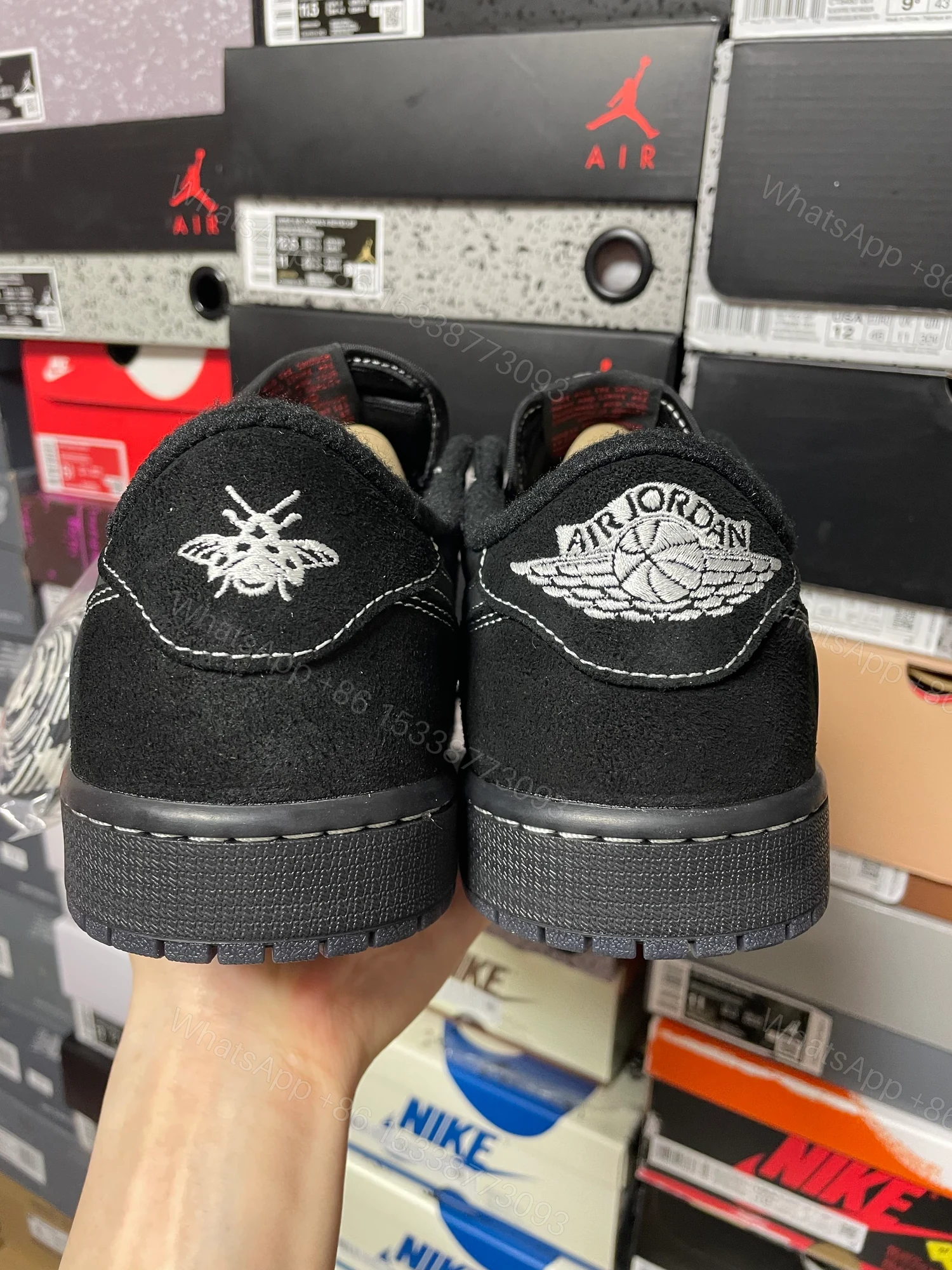View 6 of Jordan 1 Retro Low OG SP Travis Scott Black Phantom
