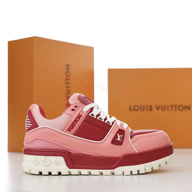 Bold Gradient Comfort Sneakers: LV-Inspired Luxe Casuals — view 1