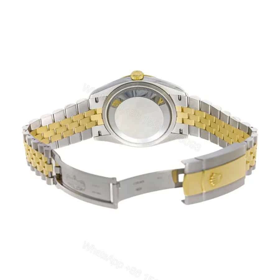 View 4 of Replica Rolex Datejust 126333 Yellow Gold & Steel Black Dial Jubilee