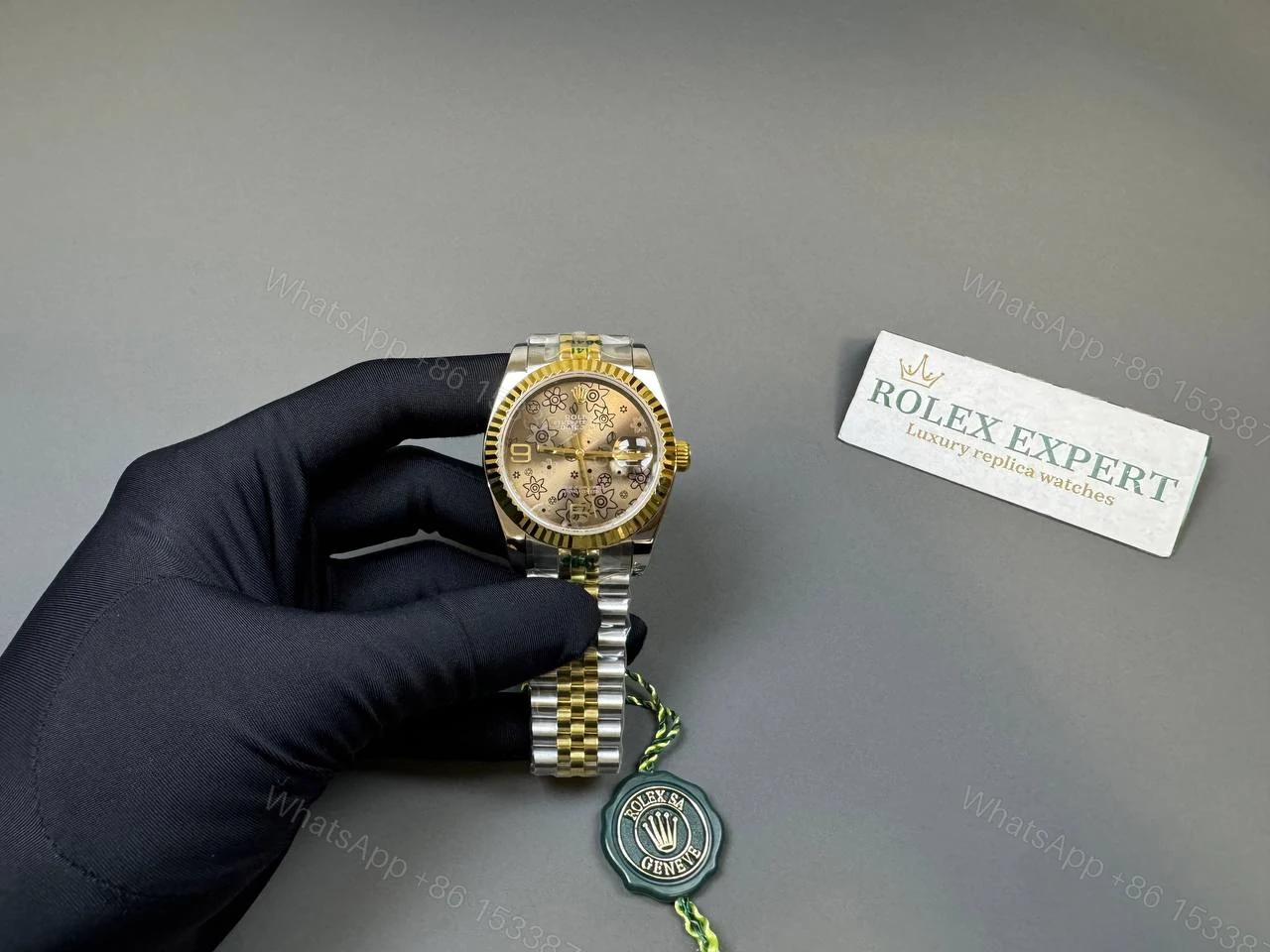View 4 of Replica Rolex Datejust Floral Dial 116233 36 mm