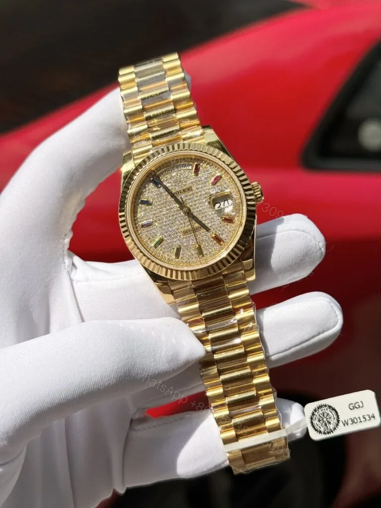 View 2 of Superclone Rolex Day-Date Diamond-Paved Dial 128238-0051 36 mm