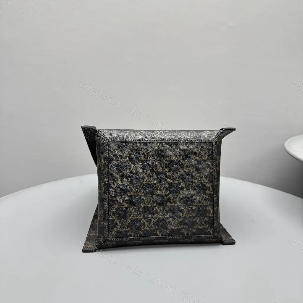 View 2 of Elegant Monogram Tote: Leather Trim, Structured, Everyday Luxe Bag