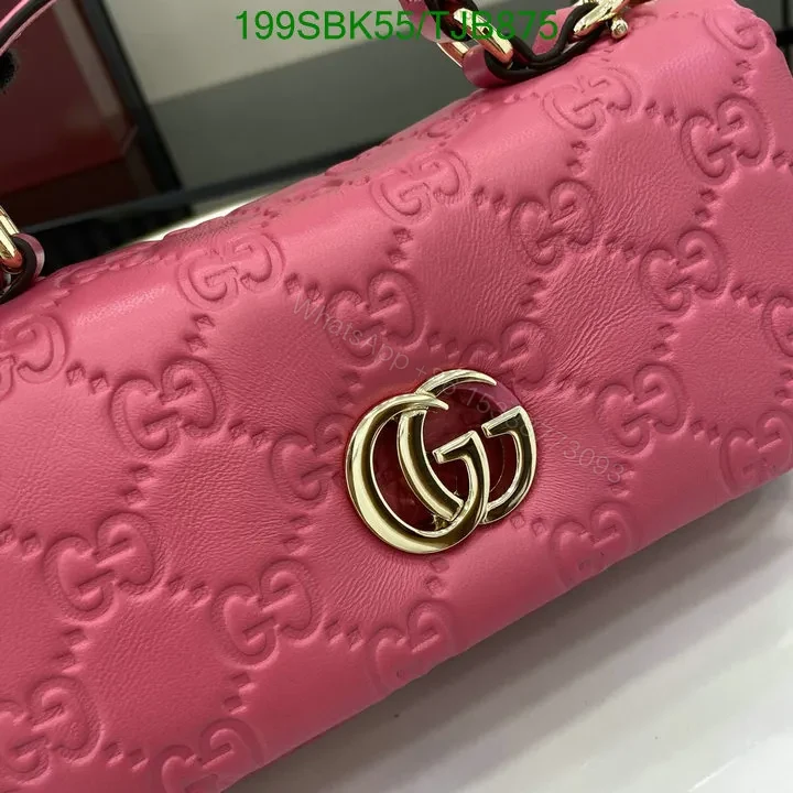 View 100 of Gucci Rosso Ancora Red Leather Mini Top Handle Bag HG258