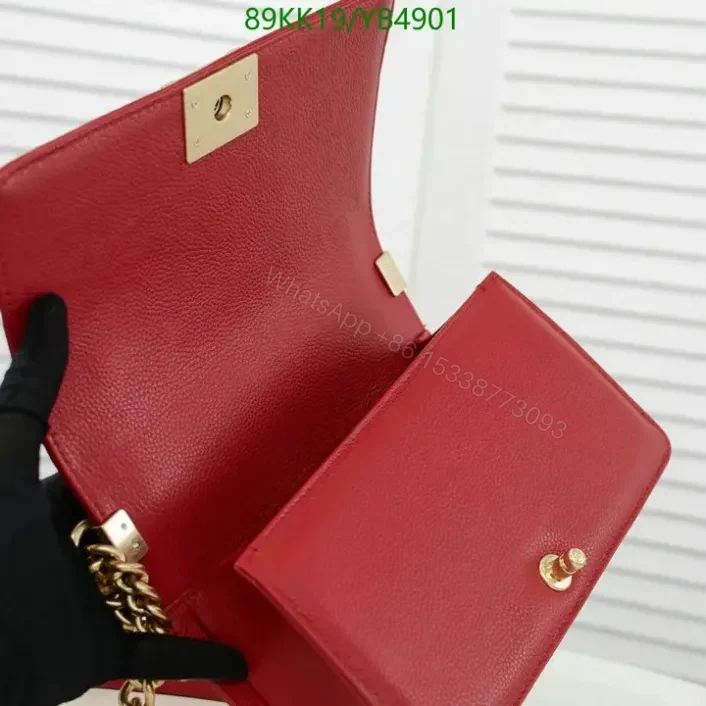View 20 of Chanel Boy Medium Leather Black Handbag
