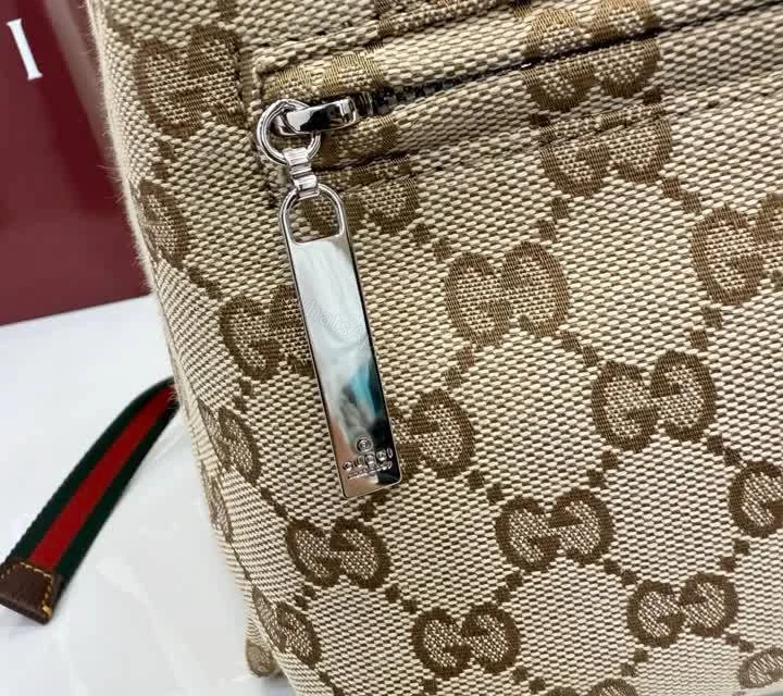 View 6 of Gucci Tag Sand and Dark Brown Backpack