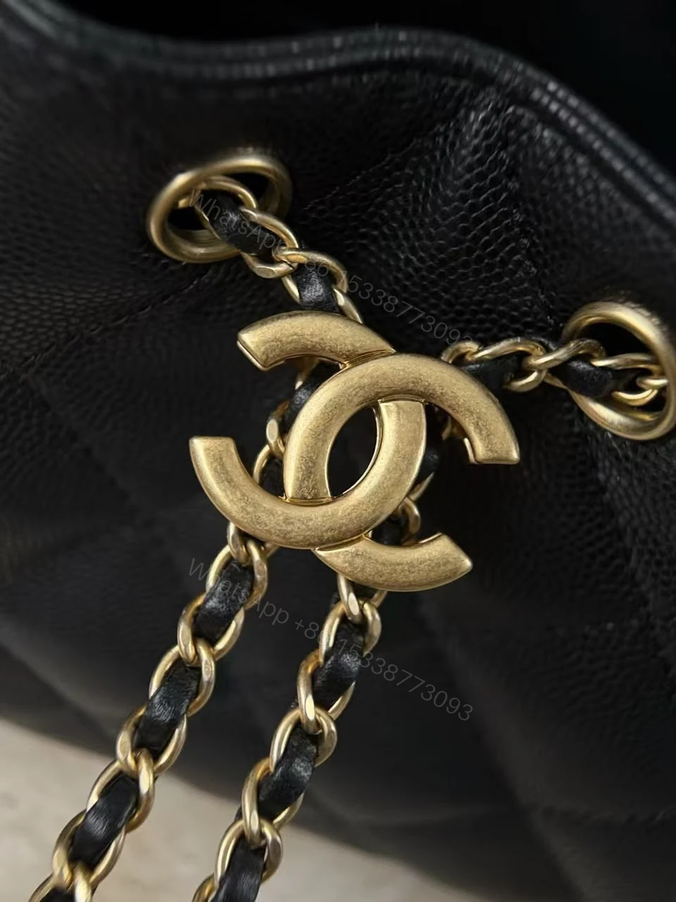 View 5 of CHANEL 25 Mini Black Gold Hardware