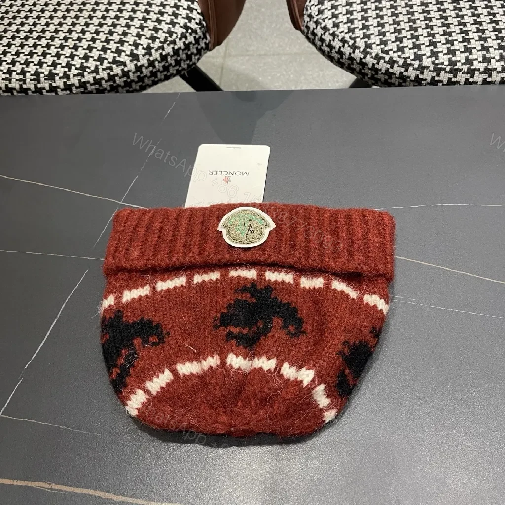 View 6 of Cozy Knit Beanie with Crest – Warm Patterned Style Beanie
