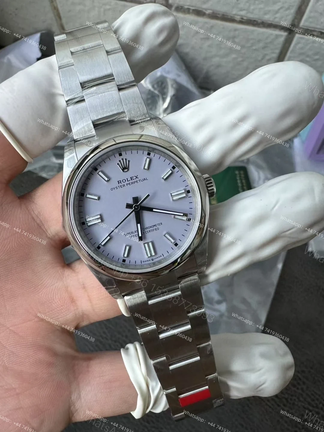View 5 of Rolex Super Clone Oyster Perpetual M126000-0013 36mm Purple Dial 3230 Movement