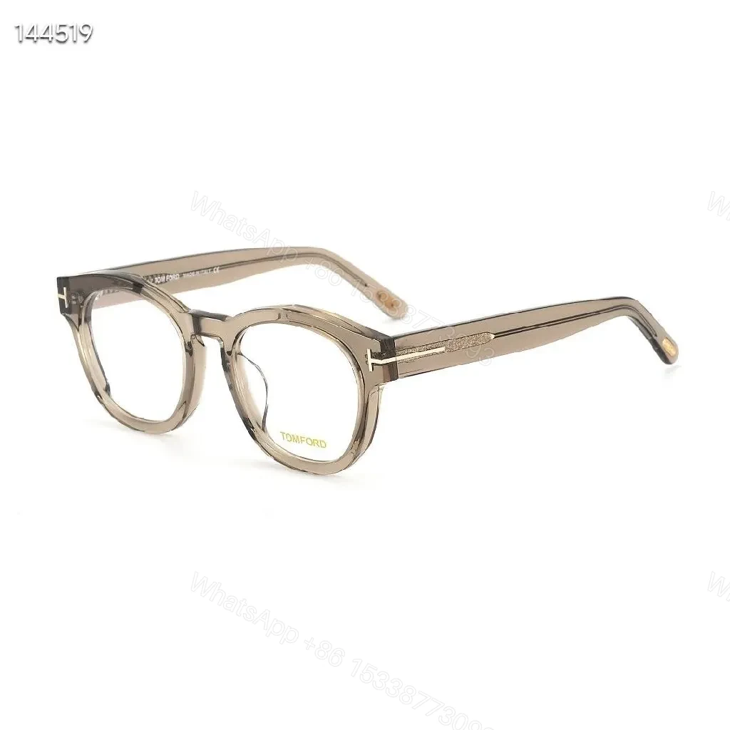 View 9 of Luxury Round-Frame Eyewear: Subtle Gold Accents, Lightweight Acetate