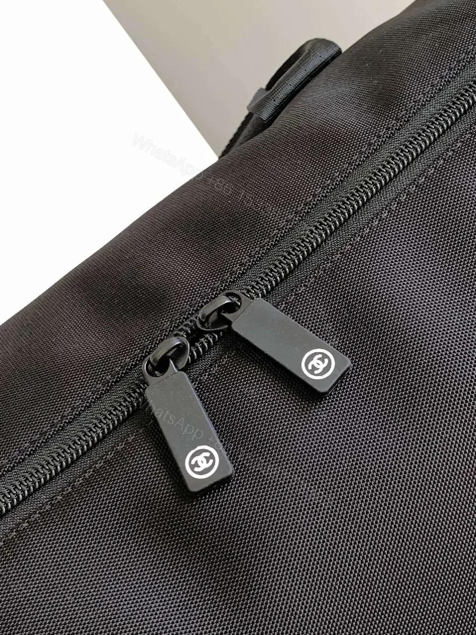 View 4 of Structured Black Travel Bag: Matte, Signature Emblem, All-Day Ready