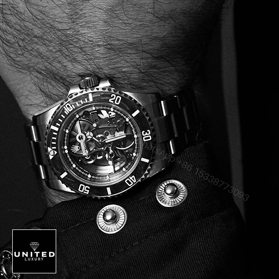 View 8 of Rolex Oyster Perpetual 114200 Skeleton Dial Replica