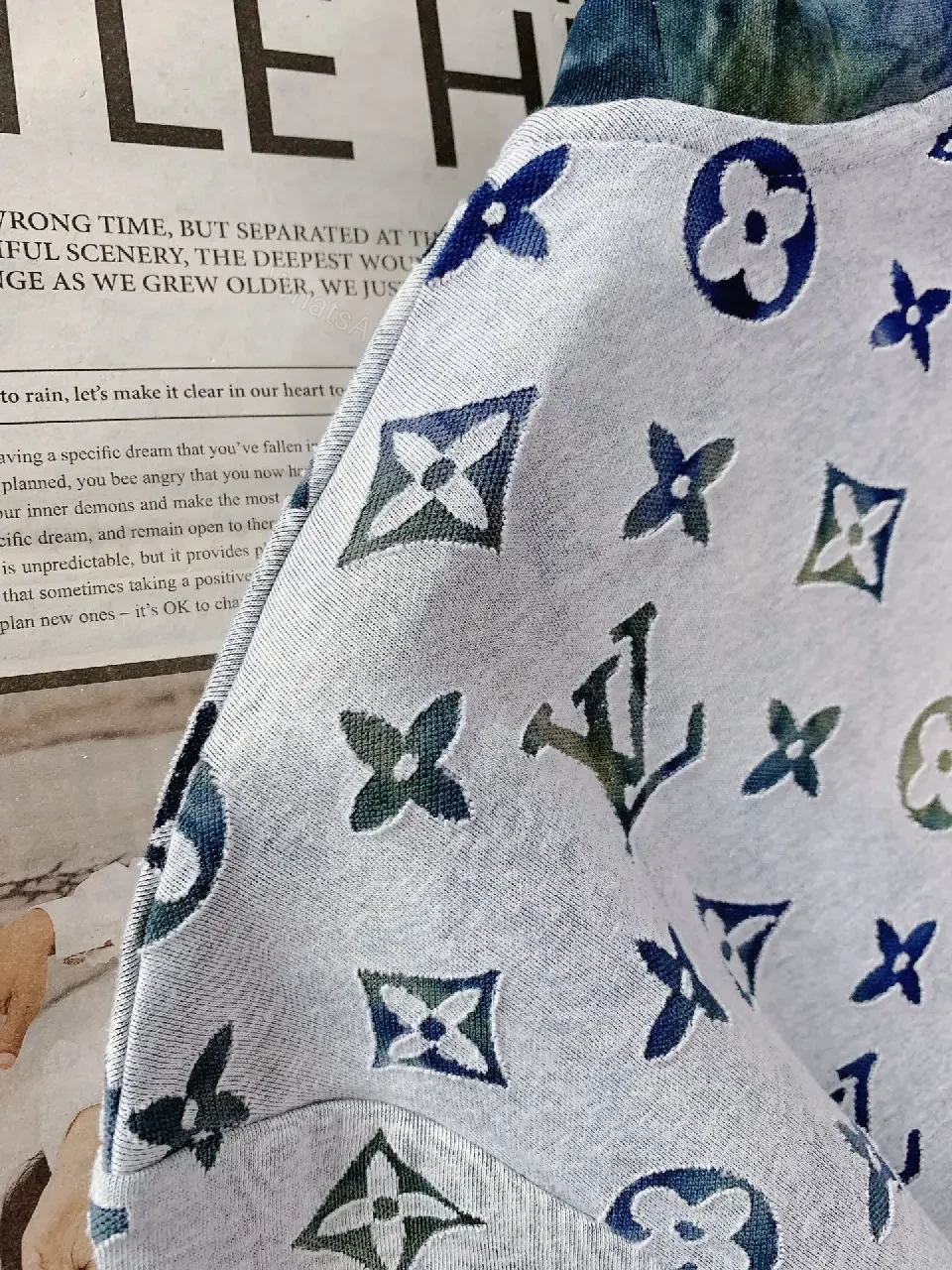 View 3 of All-Over Monogram Tee: Luxe Casual Comfort Shirt