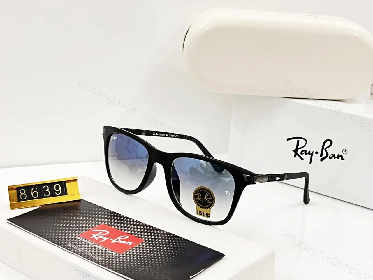 View 5 of Ray-Ban Explorer Wayfarer Matte Brown-G15