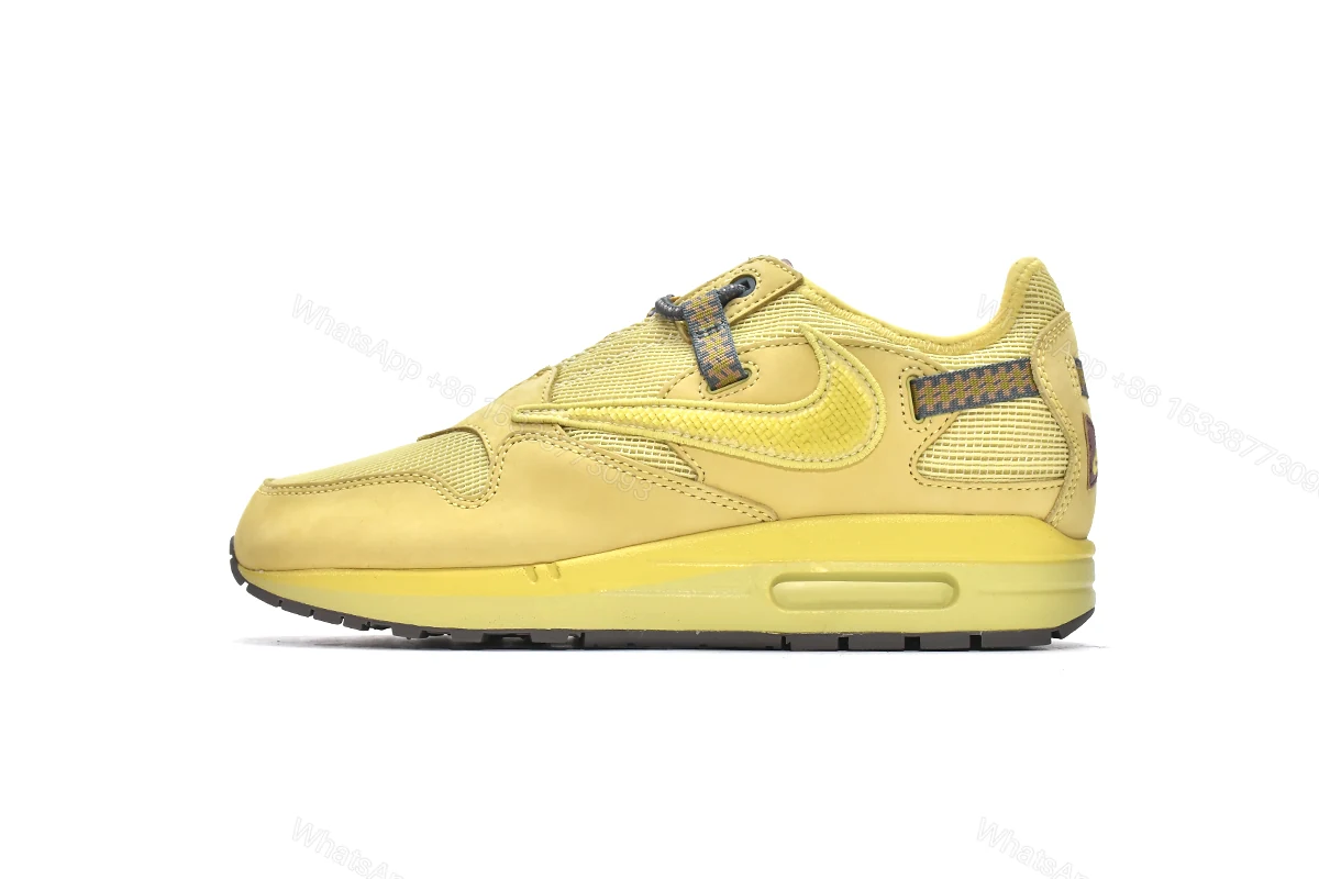 View 11 of Travis Scott x CACT.US CORP x Nike Air Max 1 Saturn Gold DO9392-700