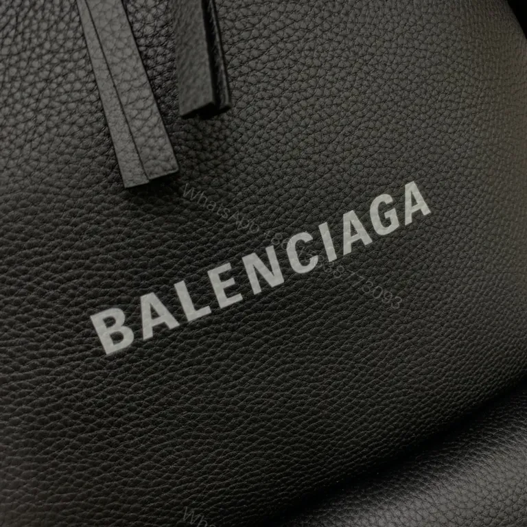 View 7 of Balenciaga Black Pebbled Leather Backpack: City Luxe Everyday Carry