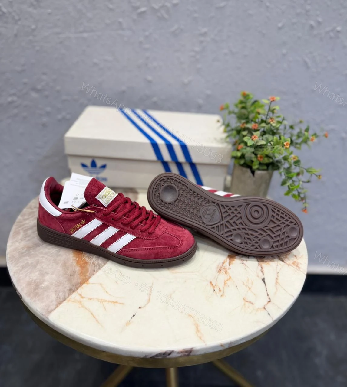 View 3 of Adidas Originals Handball Spezial Cherry First Copy Shoes — Men's | COD India