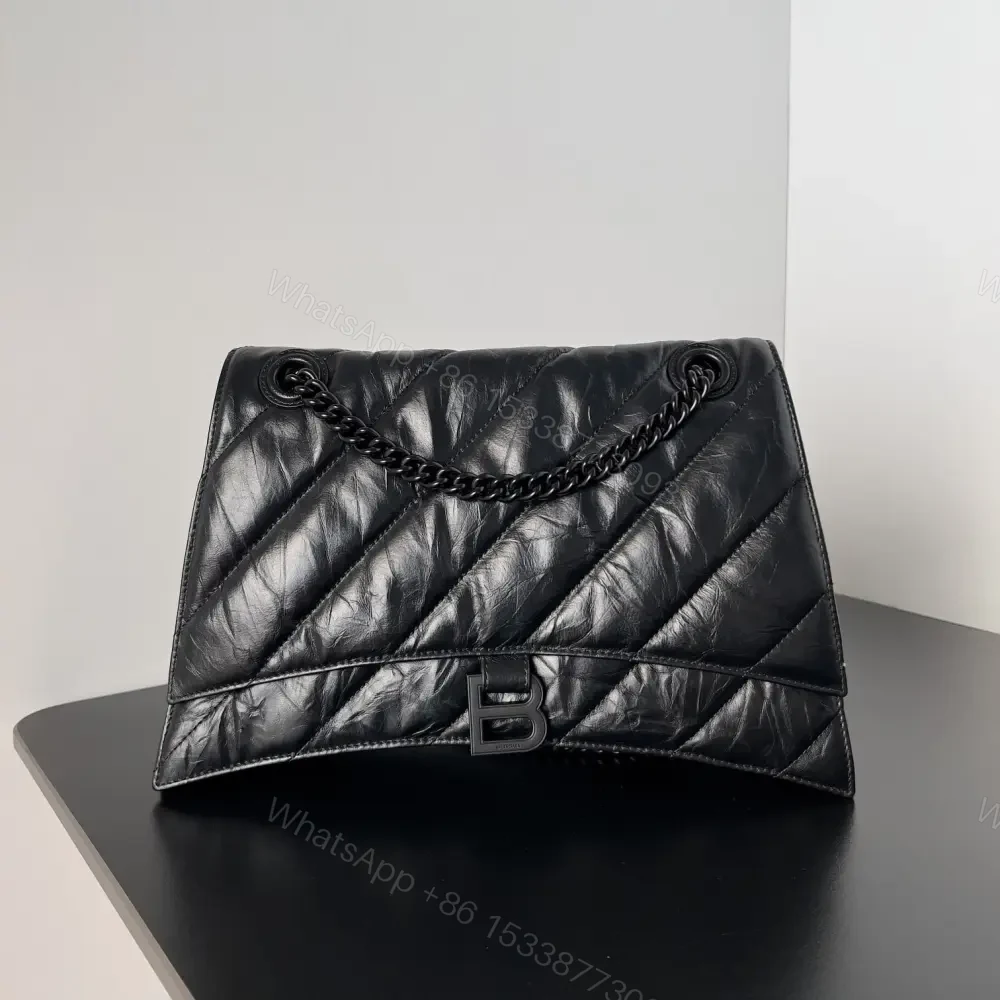高仿BalenciagaCrush鏈條包中號S — view 1