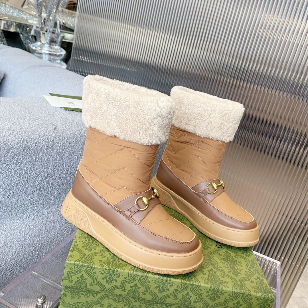 View 3 of GUCCI HORSEBIT CHEVRON QUILTED BOOTS BROWN