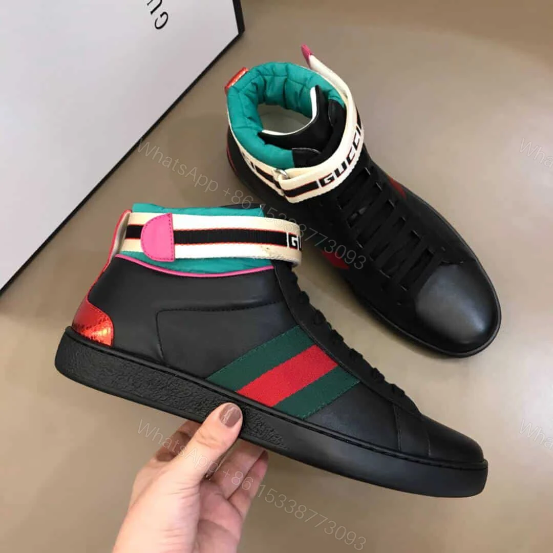View 5 of GUCCI STRIPE ACE HIGH-TOP SNEAKER – GC50
