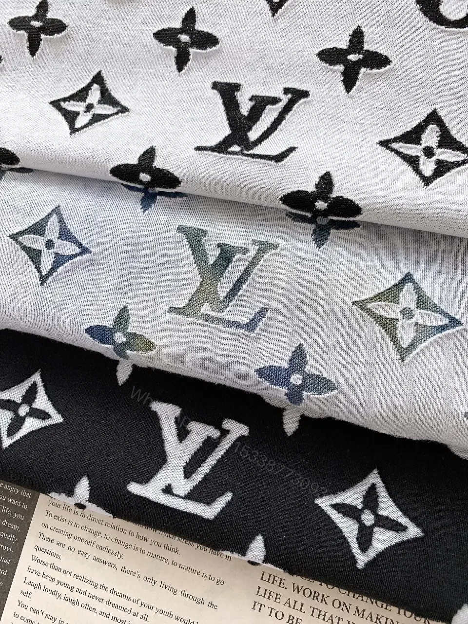 View 6 of All-Over Monogram Tee: Luxe Casual Comfort Shirt