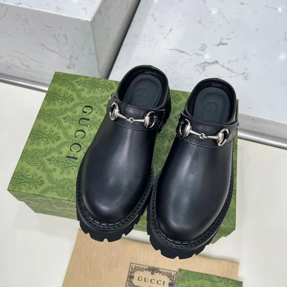 View 2 of GUCCI WOMEN MULE WITH HORSEBIT BLACK