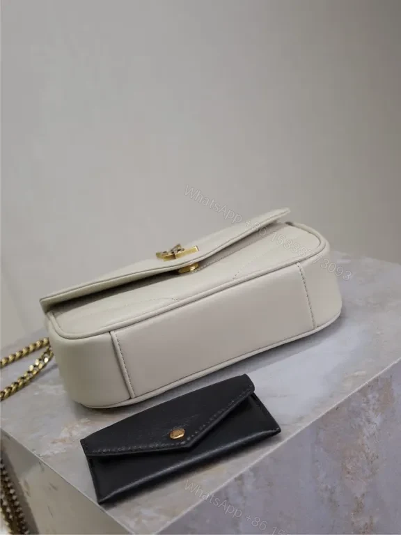 View 2 of Quilted Leather Crossbody with YSL Hardware â€“ Luxury Everyday