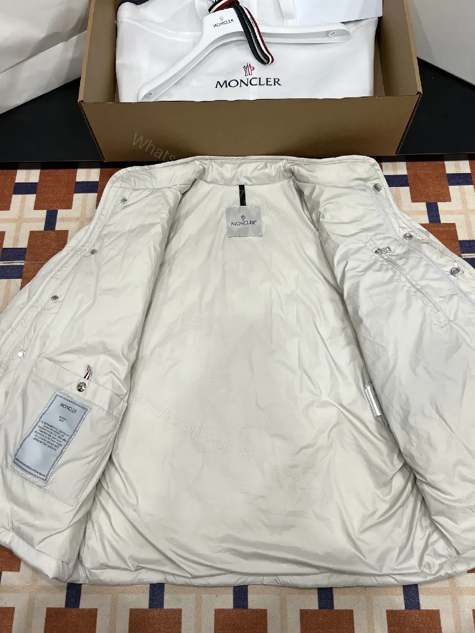 View 2 of Quilted Light Warmth Jacket — Diamond Stitch, Minimal Sleek Style
