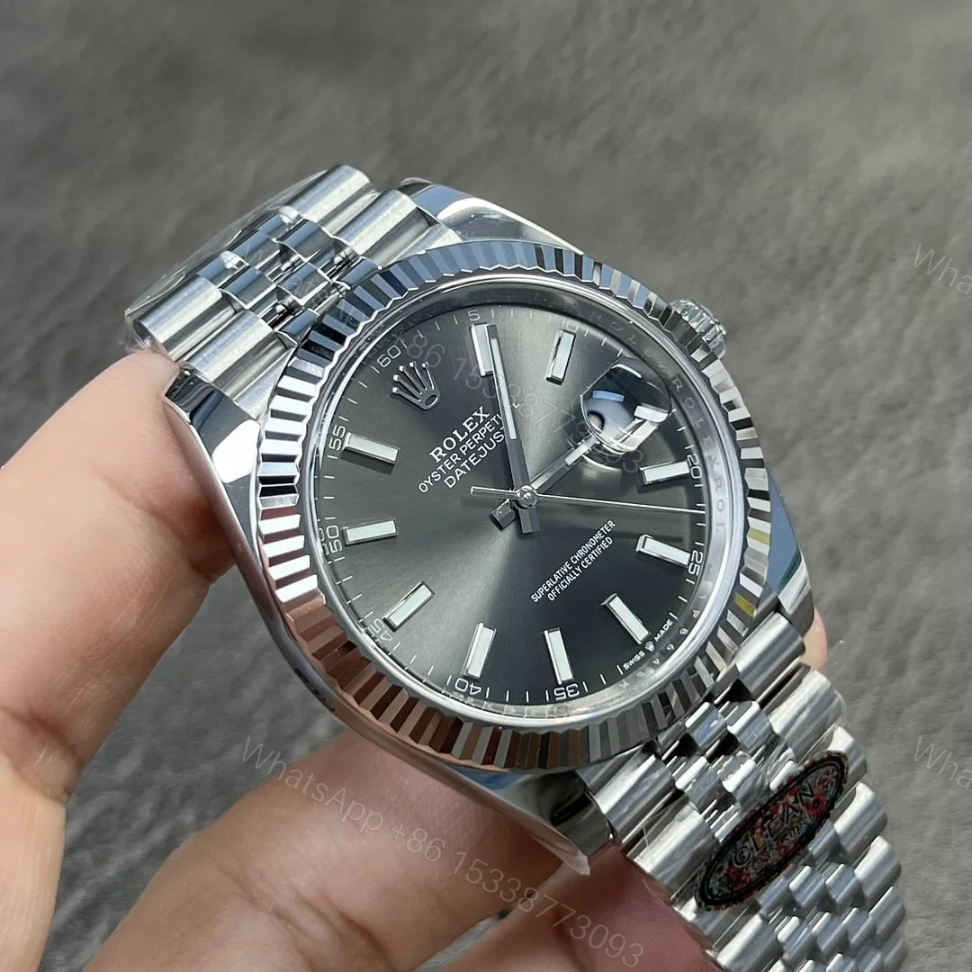 View 6 of Rolex Datejust Rhodium Dial 126334 Jubilee 41 mm