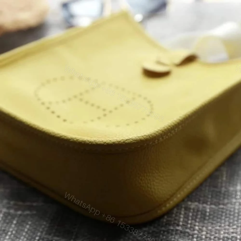 View 2 of Hermes Evelyne Amazone Bag Lime 17cm