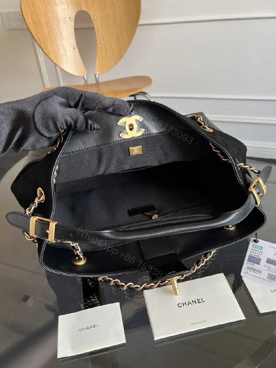 View 2 of Quilted Gold-Chain Shoulder Bag: Elegant Everyday Luxury