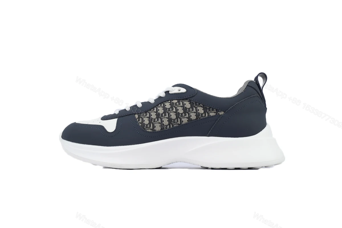 View 6 of Dior B25 Runner Navy Blue Oblique Jacquard 3SN299ZIR_H561
