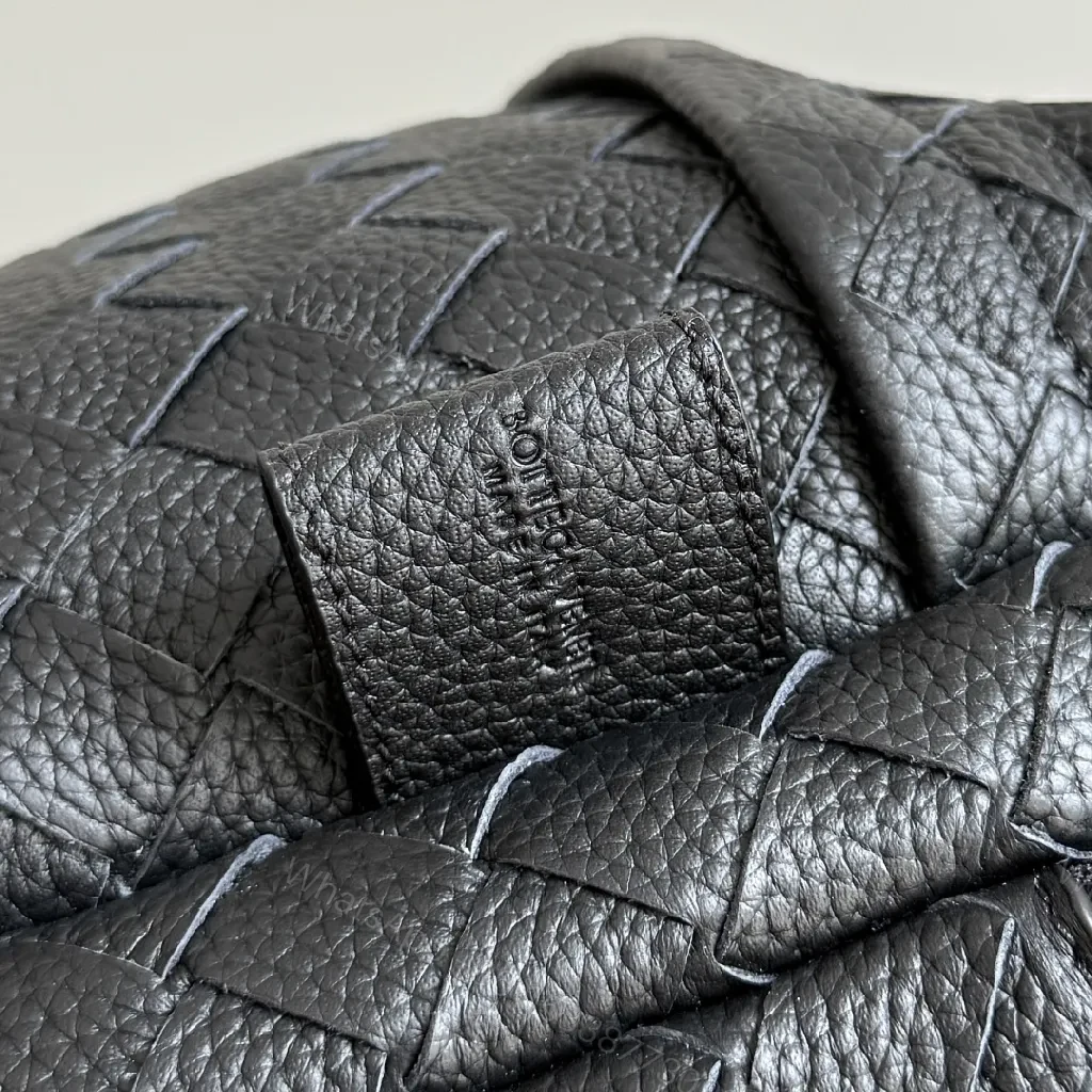View 9 of Compact Leather-Woven Backpack: Sleek Everyday Luxury