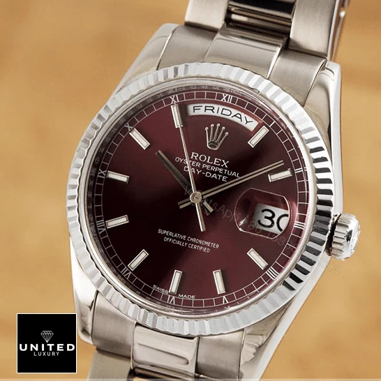 View 8 of Rolex Day-Date 36 White Gold 118239-0304 Replica