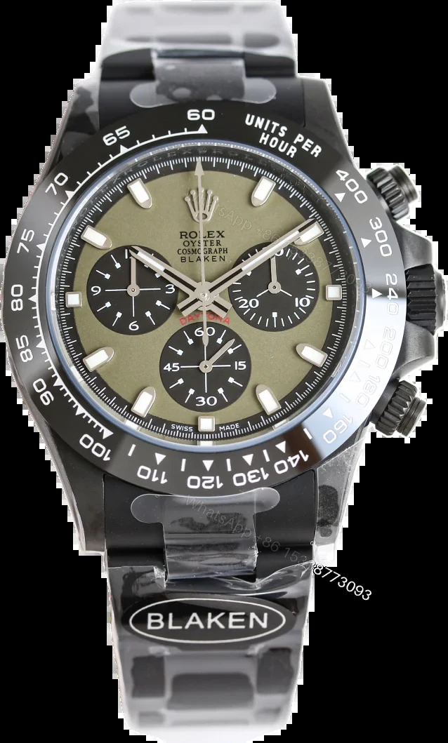 Rolex Daytona Kashmir Green 40mm Black Oyster Bracelet Premium Edition ROLEX-DAYTONA-GRN-BLK-40 — view 1