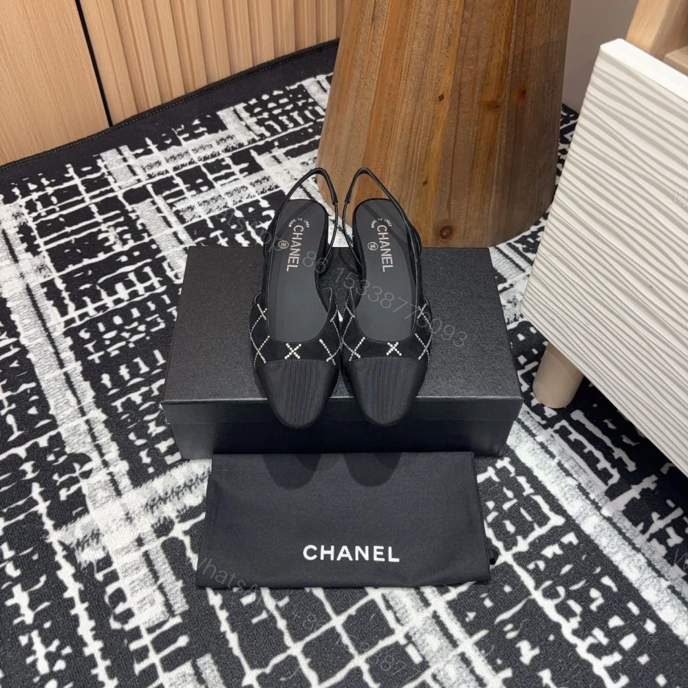 View 3 of 高仿Chanel*25C系列G31331小羊皮休閒平底鞋黑色2CM免檢版