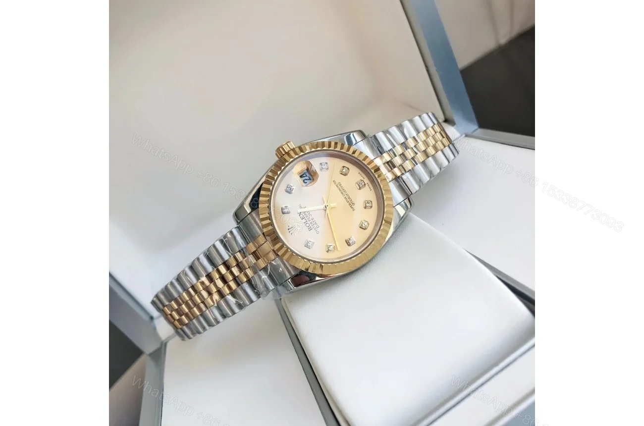 View 7 of Replica Rolex Datejust RG/SS Jub Gold/Dial 36/28 mm