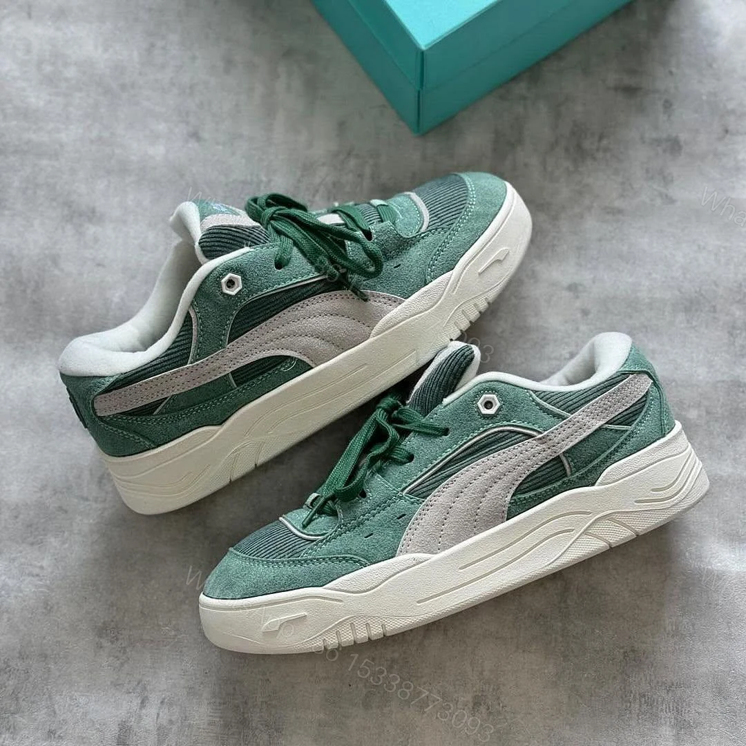 puma green shoes italian goodyear leather on sale — view 1
