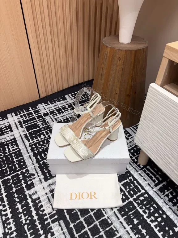 View 6 of Chic Clear-Strap Sandals: Modern Dior-Inspired Couture Style