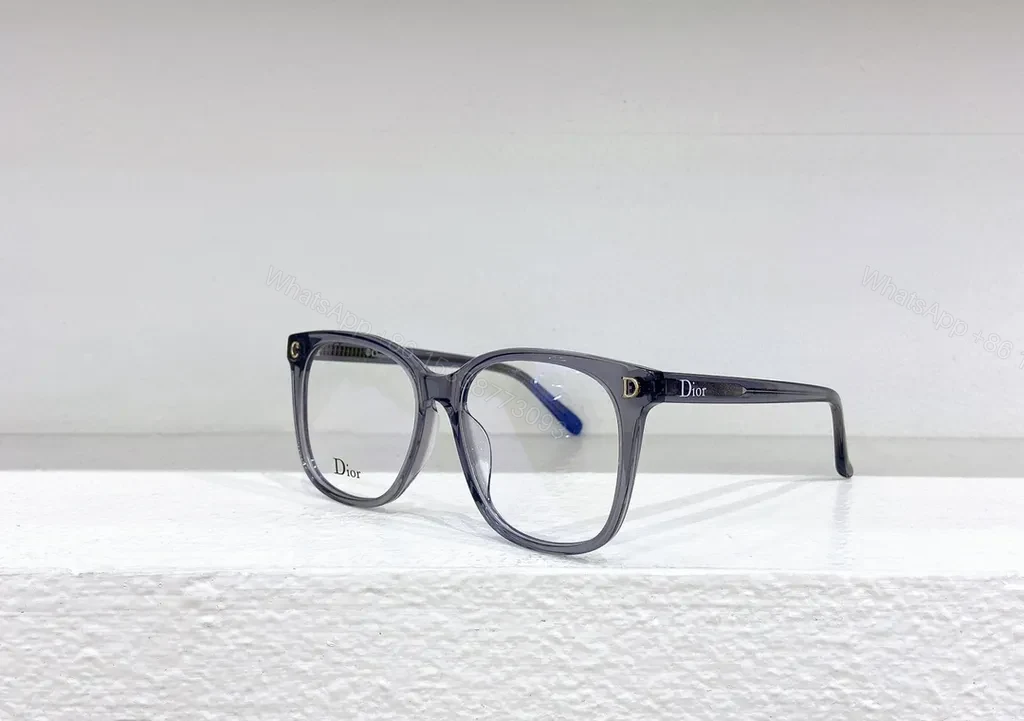 View 9 of Brown Translucent Dior-Brand Eyeglasses â€” Modern Everyday Luxury