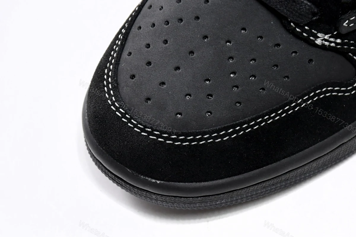 View 6 of Travis Scott x Air Jordan 1 Low OG SP Black Phantom DM7866-001(Top version)