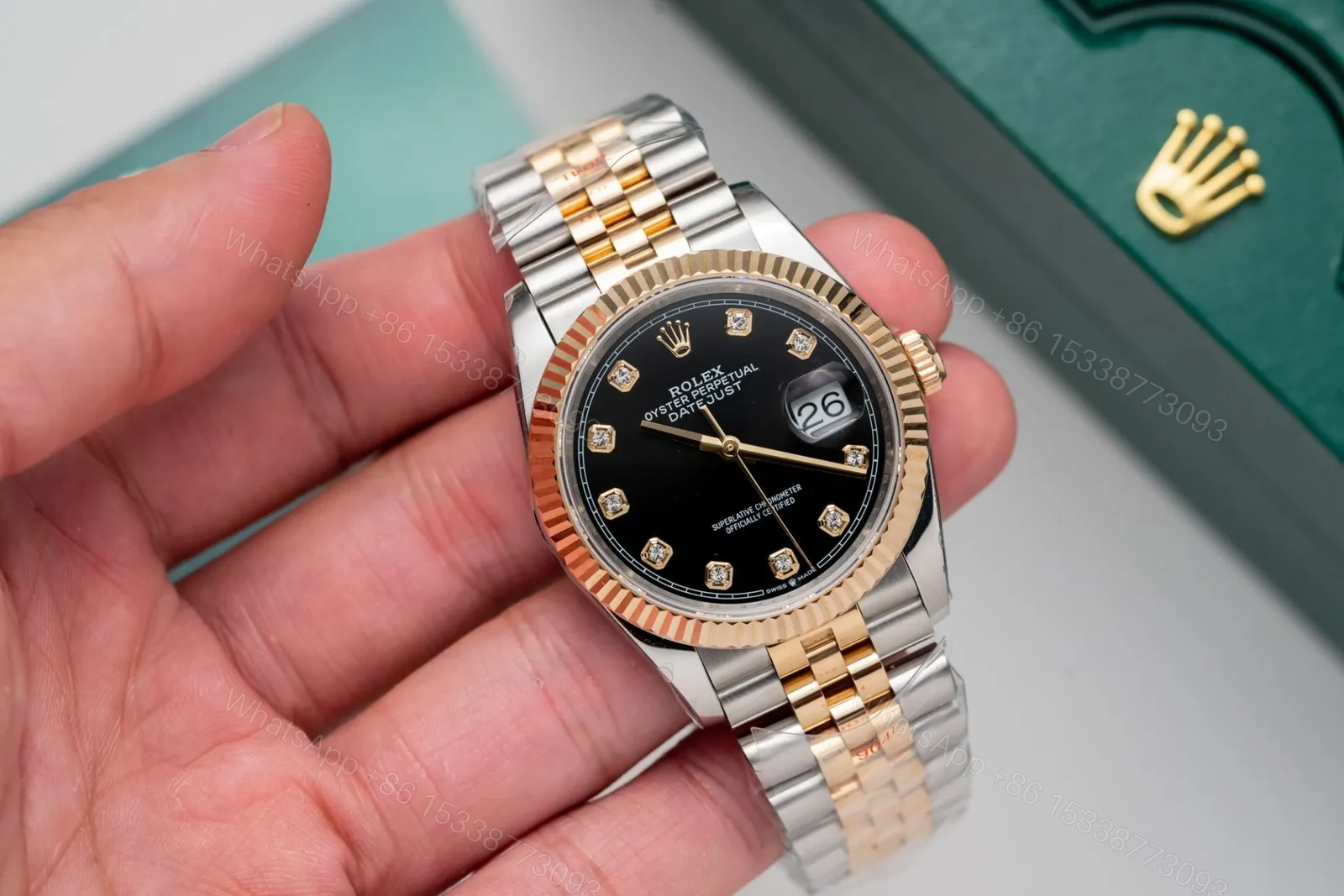 View 4 of Replica Rolex Datejust Black Dial 116233 36 mm