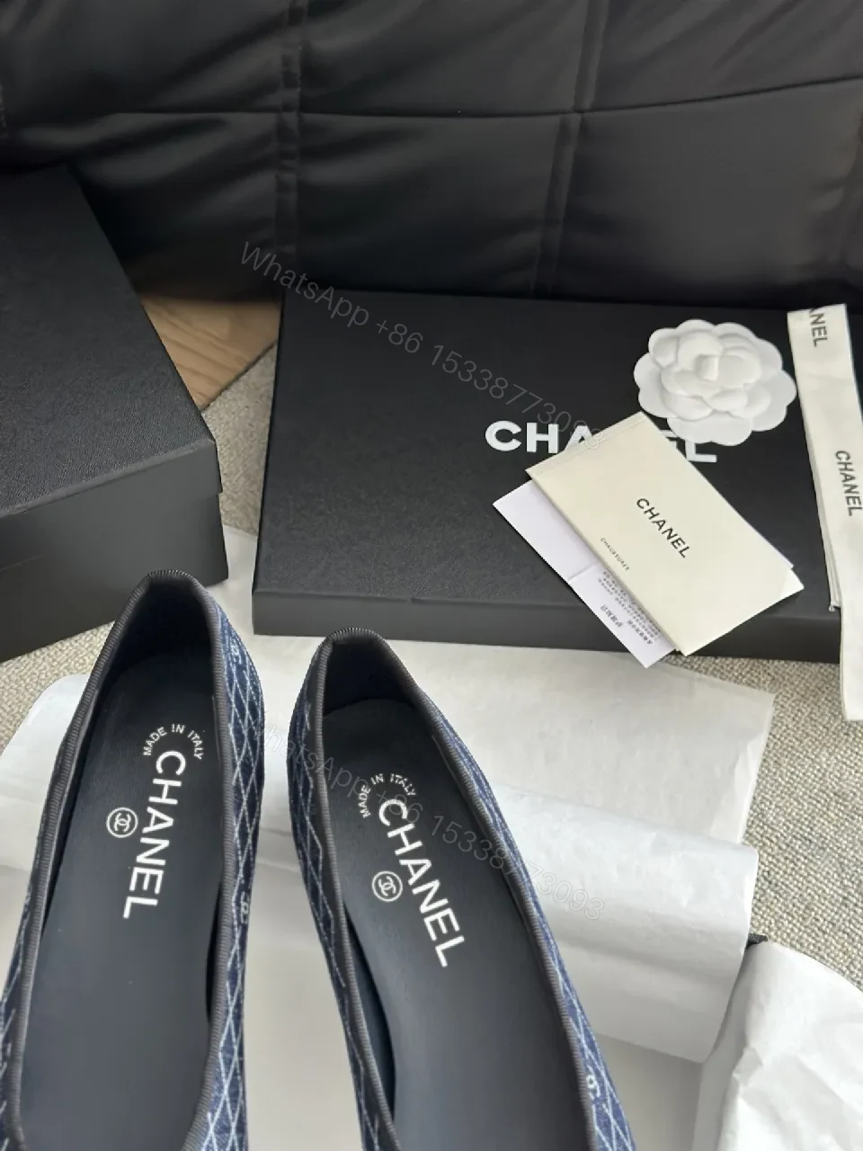 View 9 of Textured Navy Flats: Subtle Glamour, All-Day Comfort