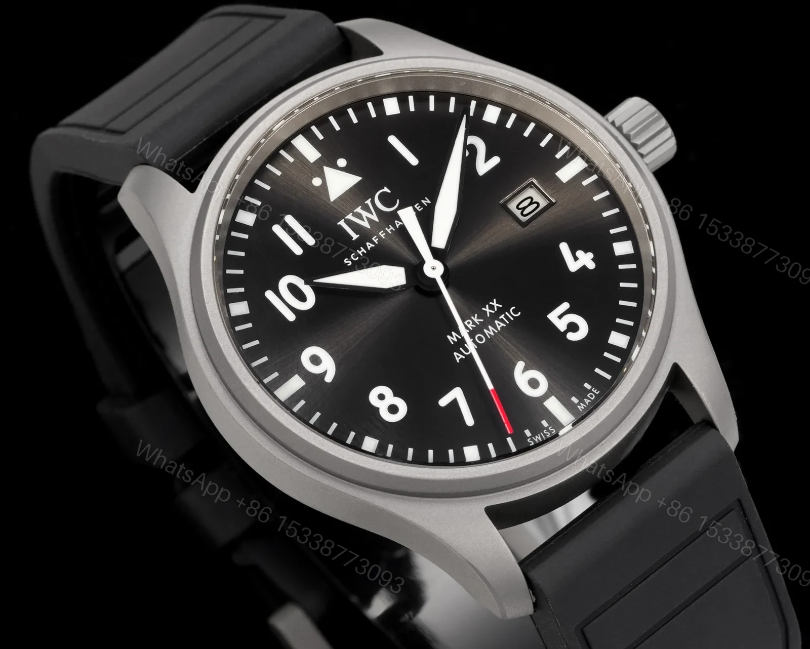 View 2 of IWC Mark XX Engineer Automatic Replica 41.6MM Blue Dial RG-IWC-MARKXX-ENG-BLUE-416