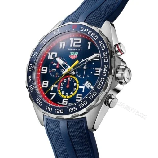View 2 of Replica TAG Heuer Formula 1 Men Quartz Blue Rubber Watch CAZ101AL.FT8052