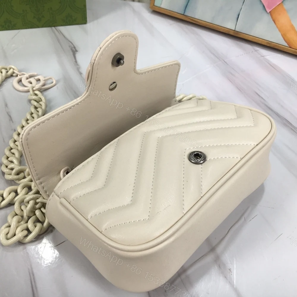 View 7 of Gucci Women GG Marmont Bag Beige 16Cm 699757 UM8KV 9022