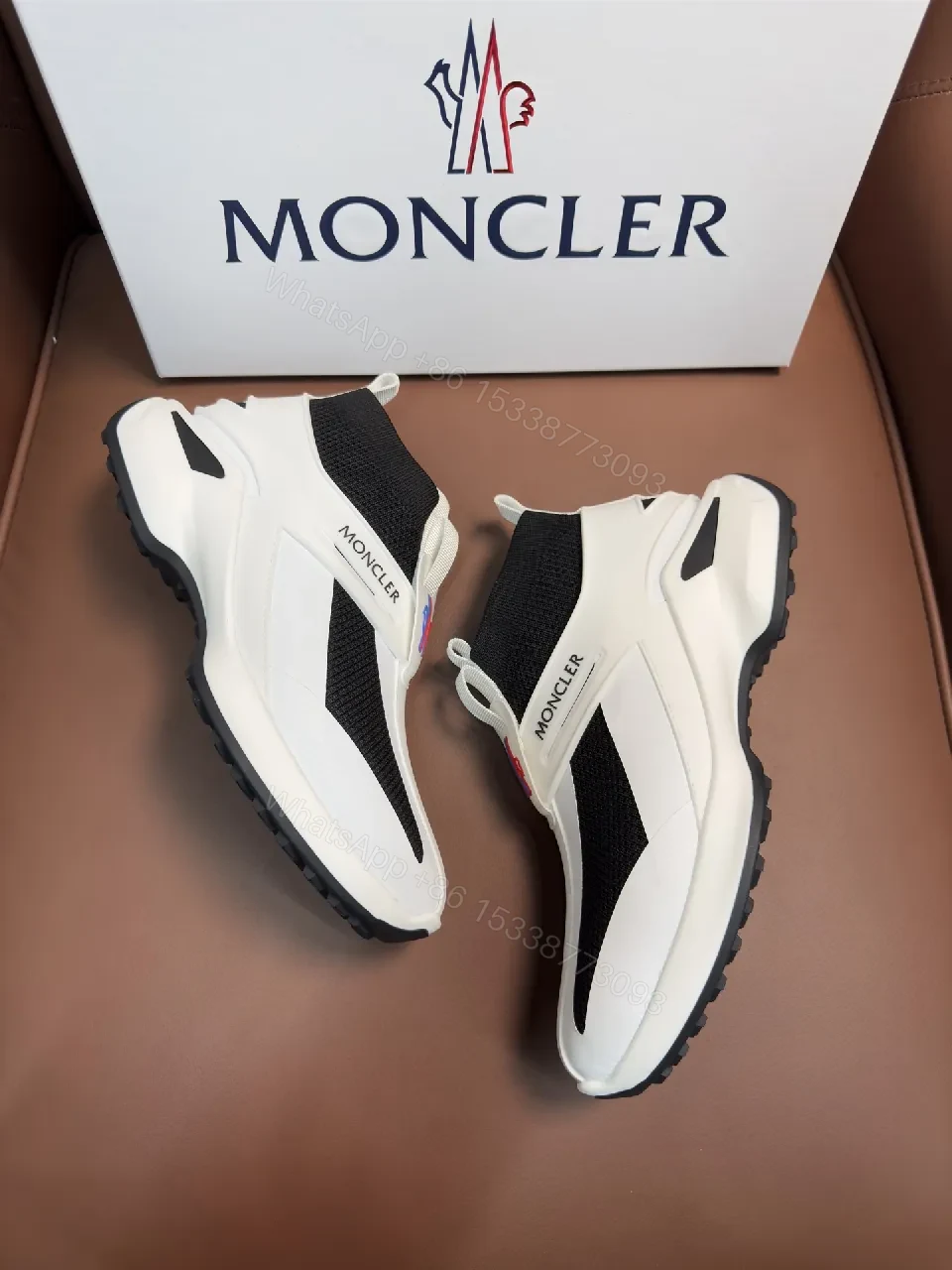 View 5 of Moncler Mesh Knit Runner: Modern Comfort Sneakers