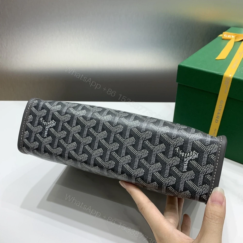 View 8 of 高仿Goyard*JOUVEN4多功能洗漱手拿包灰色小號免檢版