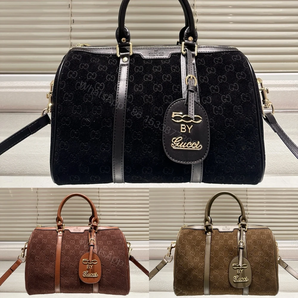 View 10 of Gucci Small Jumbo GG Canvas Duffle Bag Black 30Cm