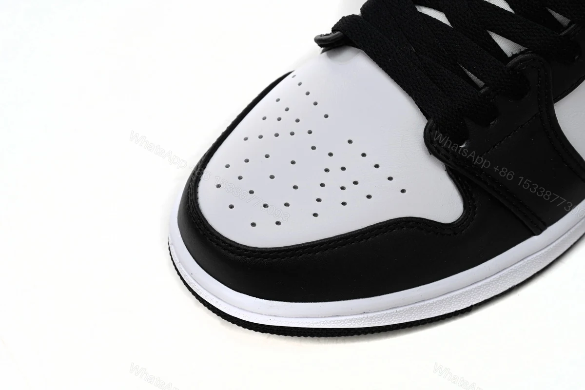 View 9 of Air Jordan 1 Low Black And White DC0774-101