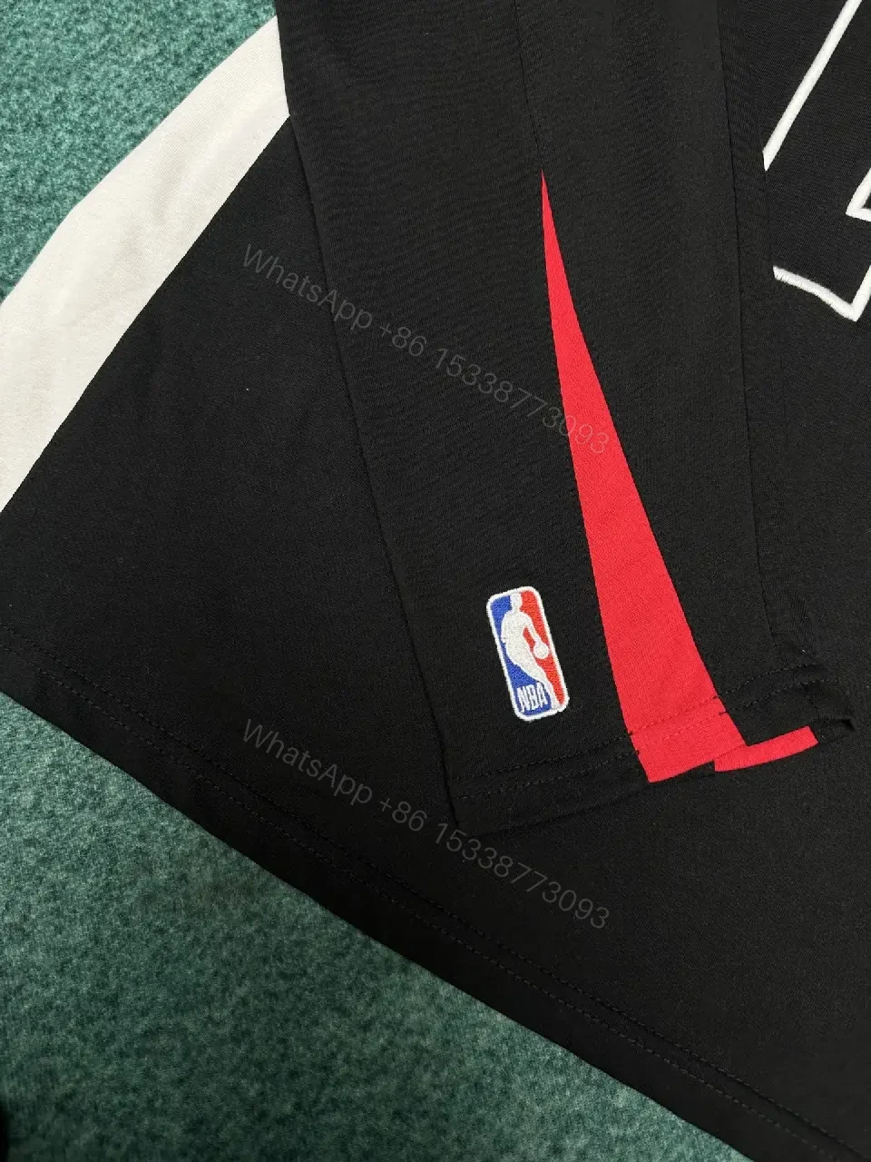 View 10 of Bold Black-White-Red Jersey: Premium Streetwear Comfort
